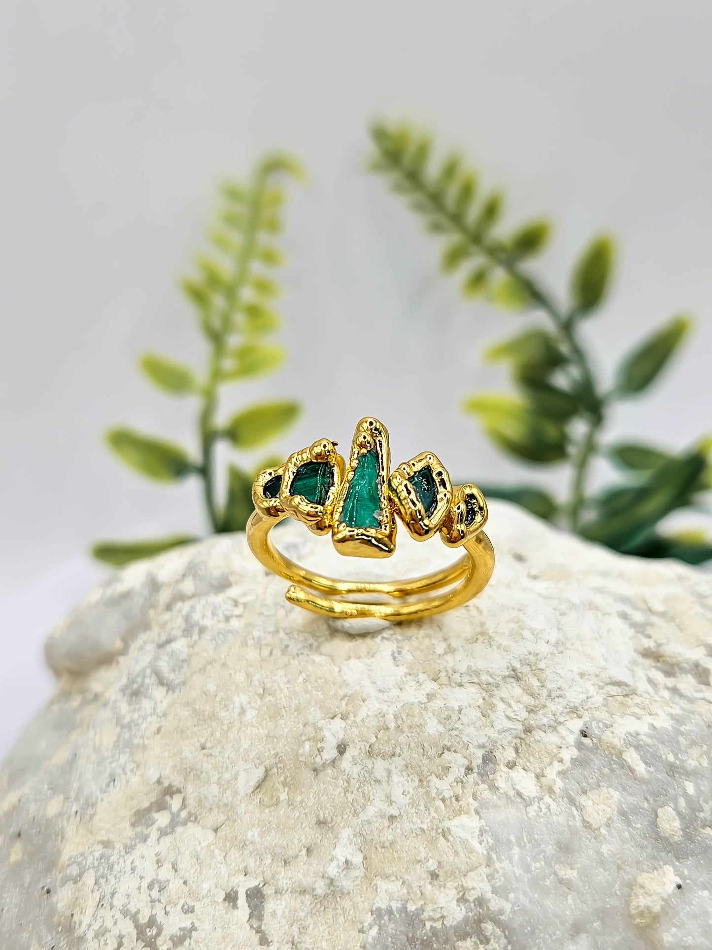 Bague malachite