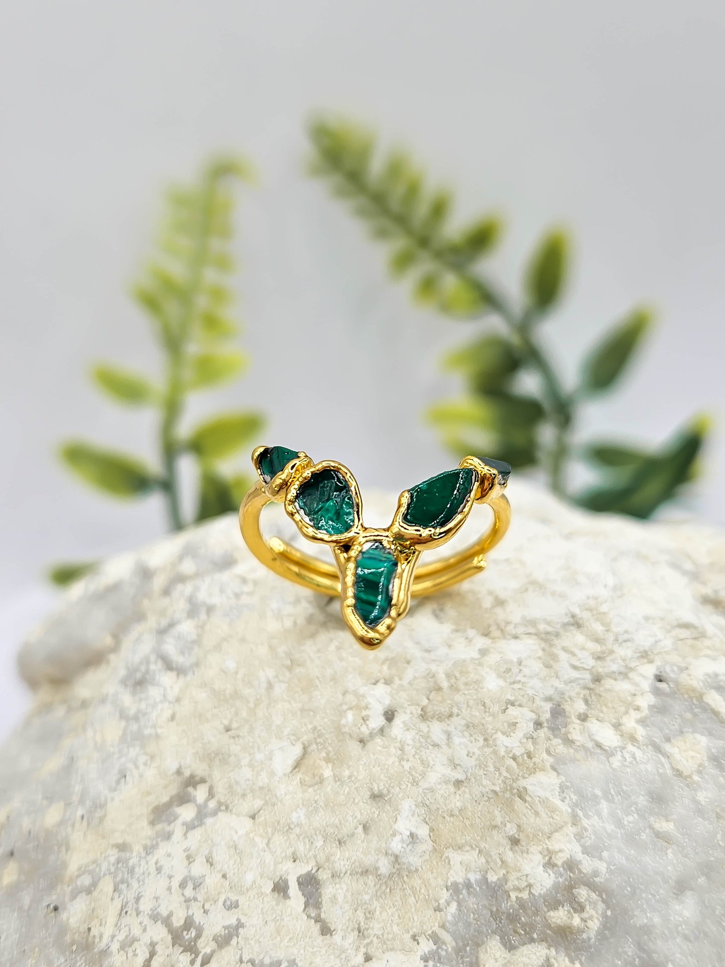 Bague malachite