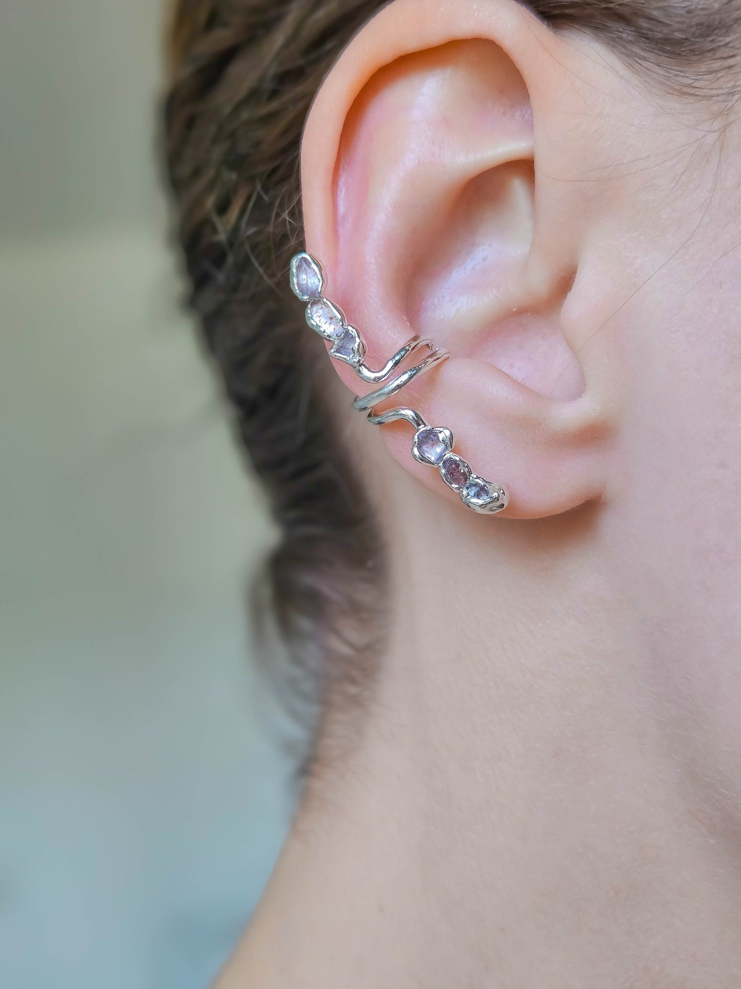 Earcuffs argentés