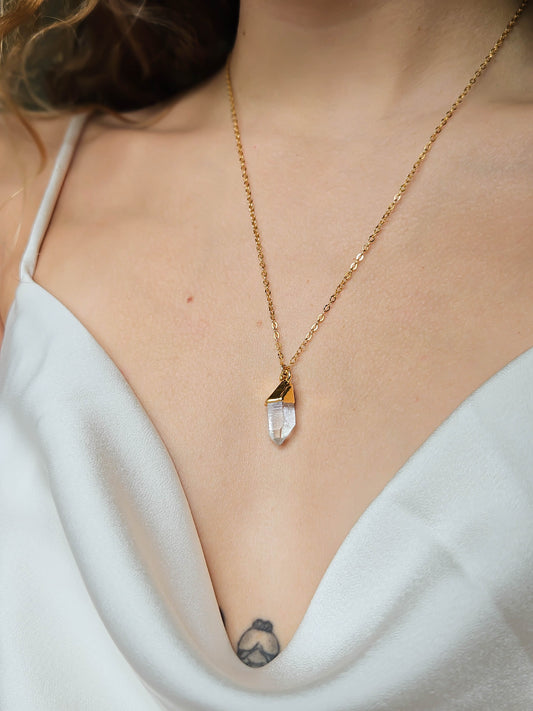 Pointe de cristal, dorée