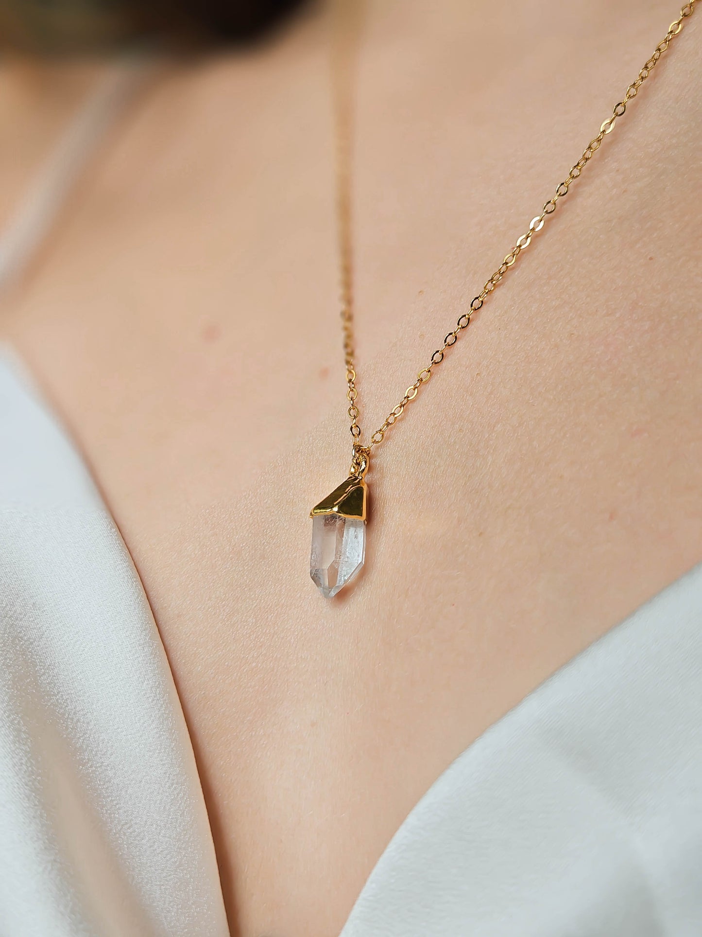 Pointe de cristal, dorée