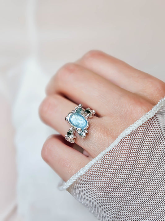 Bague Corail, Argent