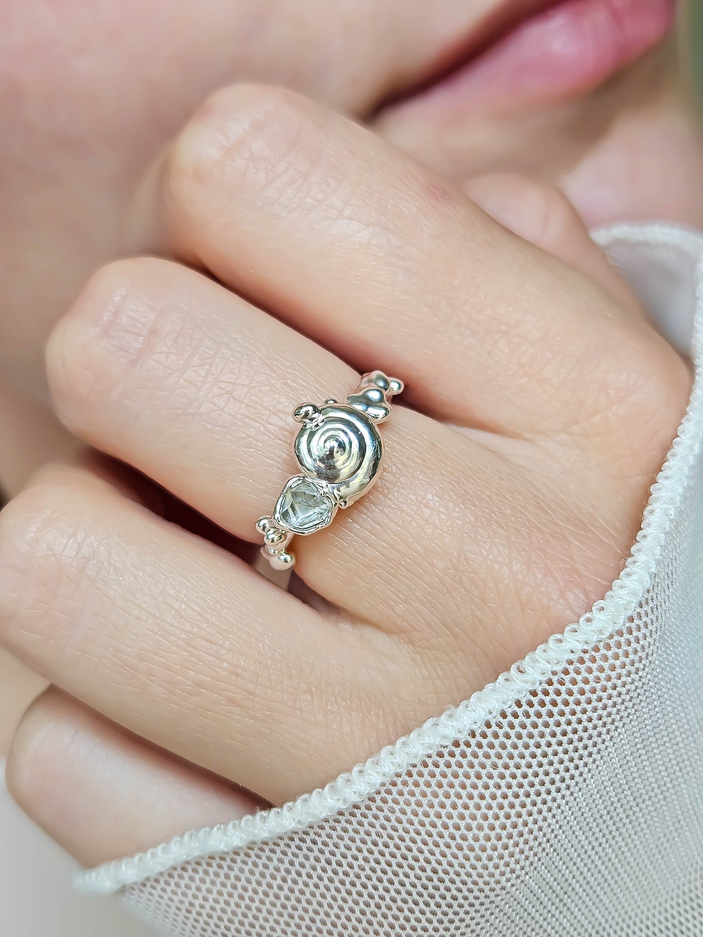 Bague Coquillage, Argent