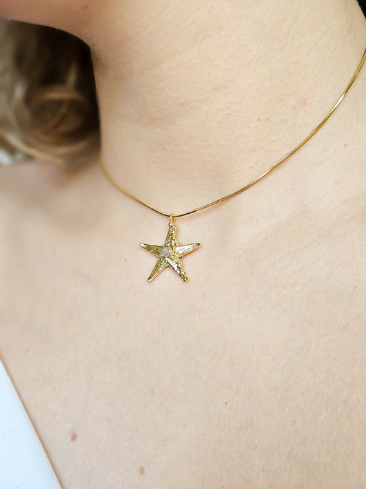 Ras du cou Etoile, Or