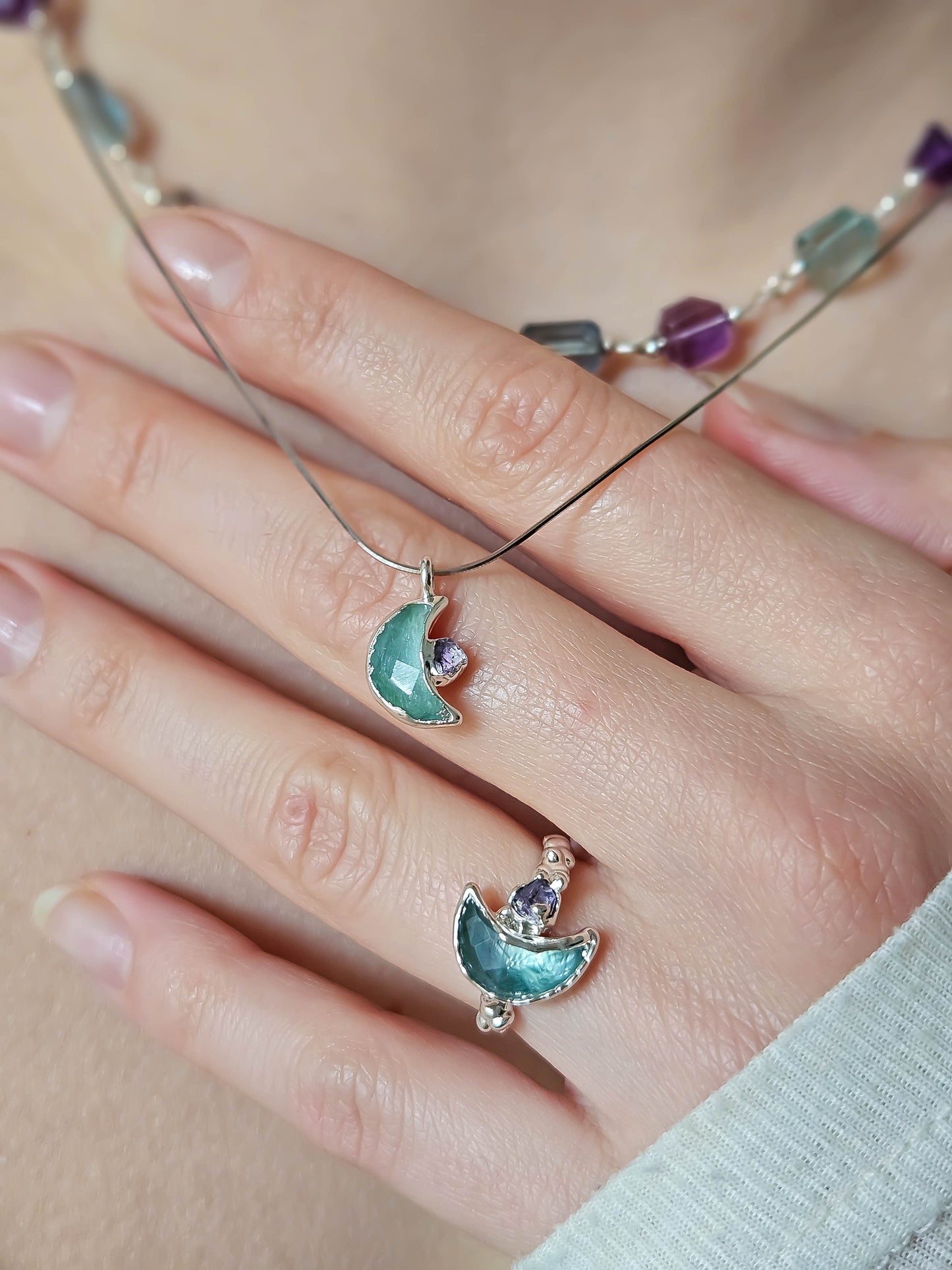 -Précommande- Bague lune Doré ou Argent