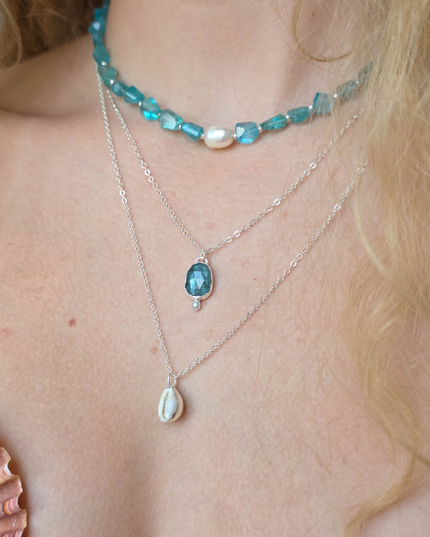 Collier Bleu sel