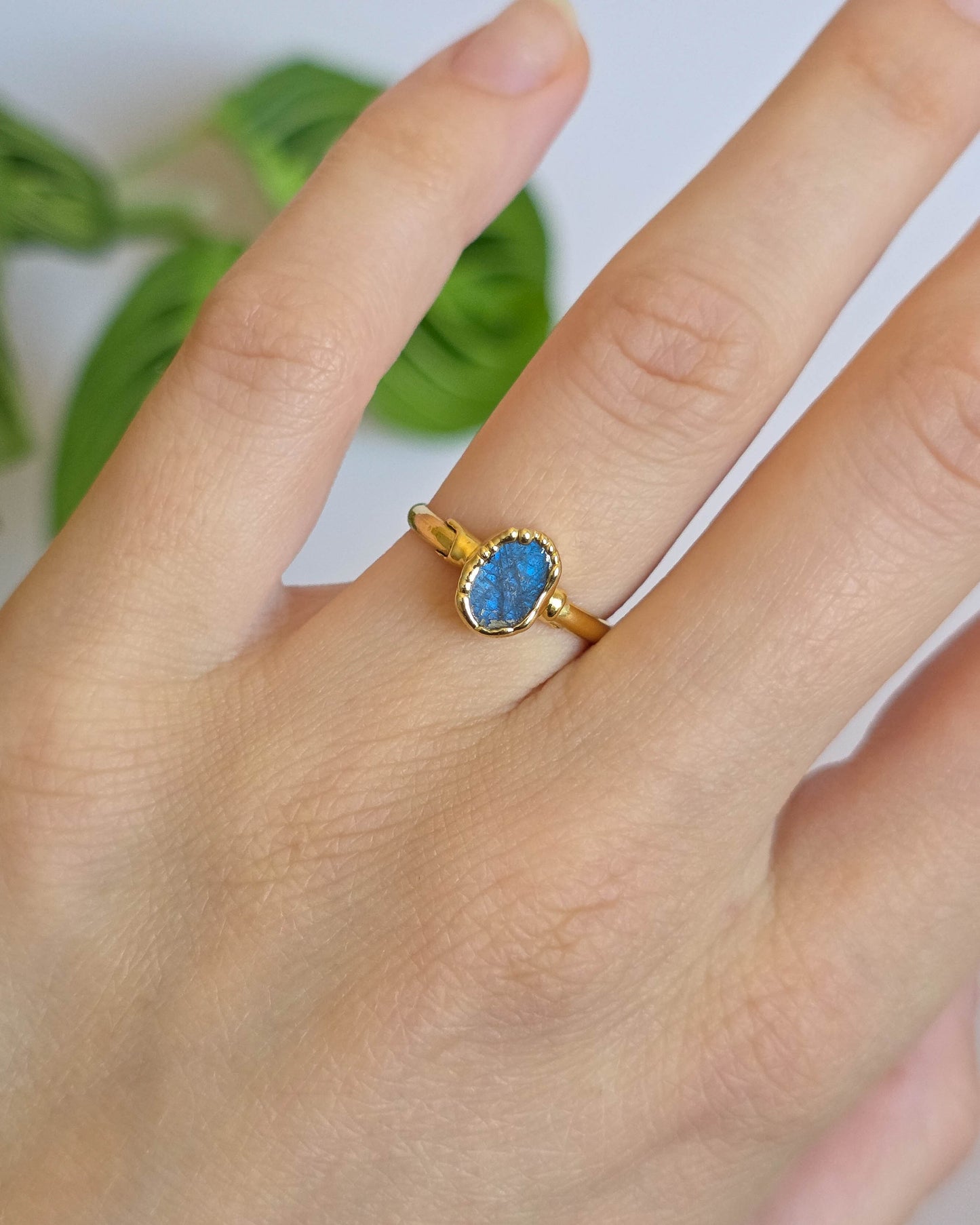 Bague Labradorite, T51