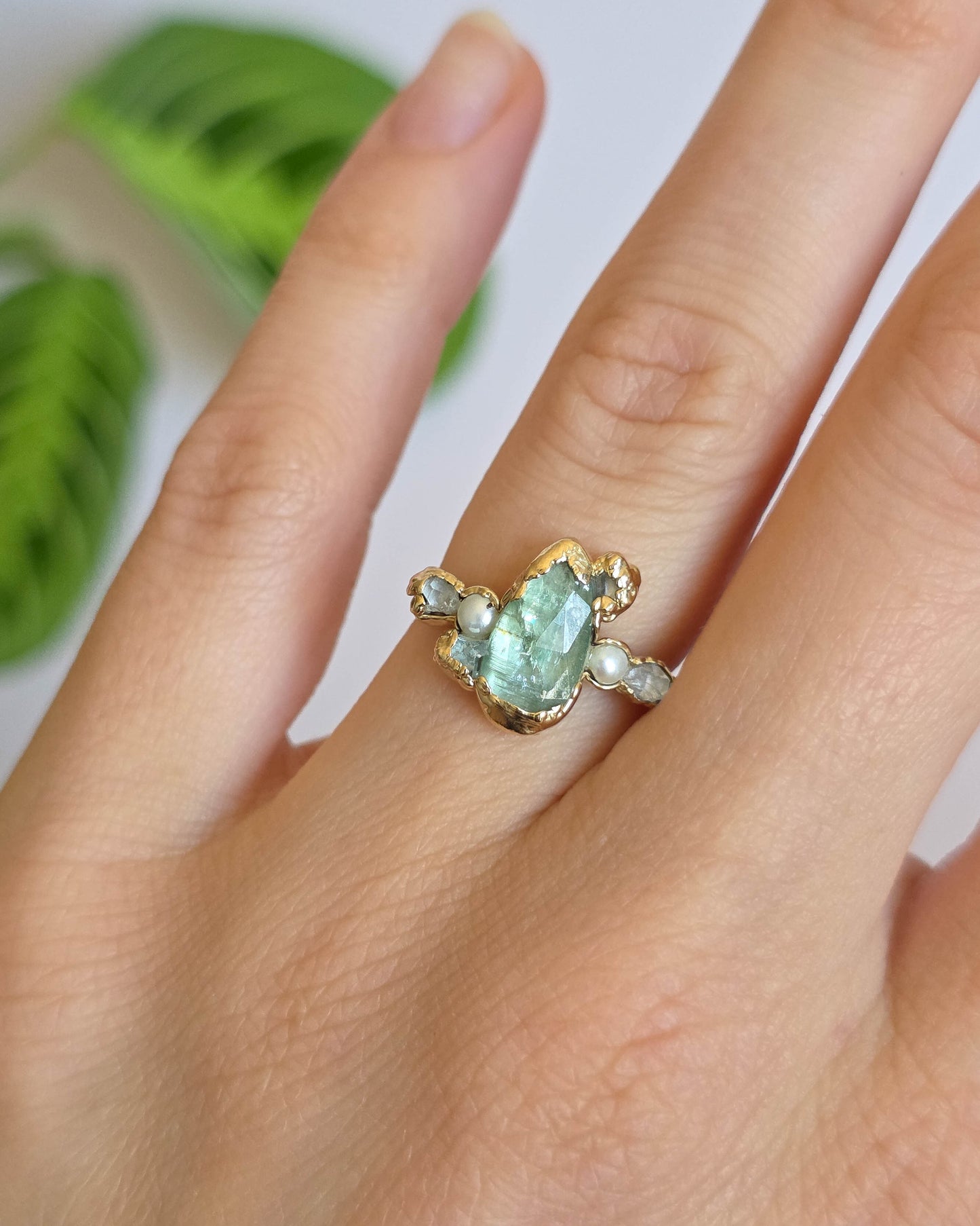 Bague Kyanite, réglable T50-52