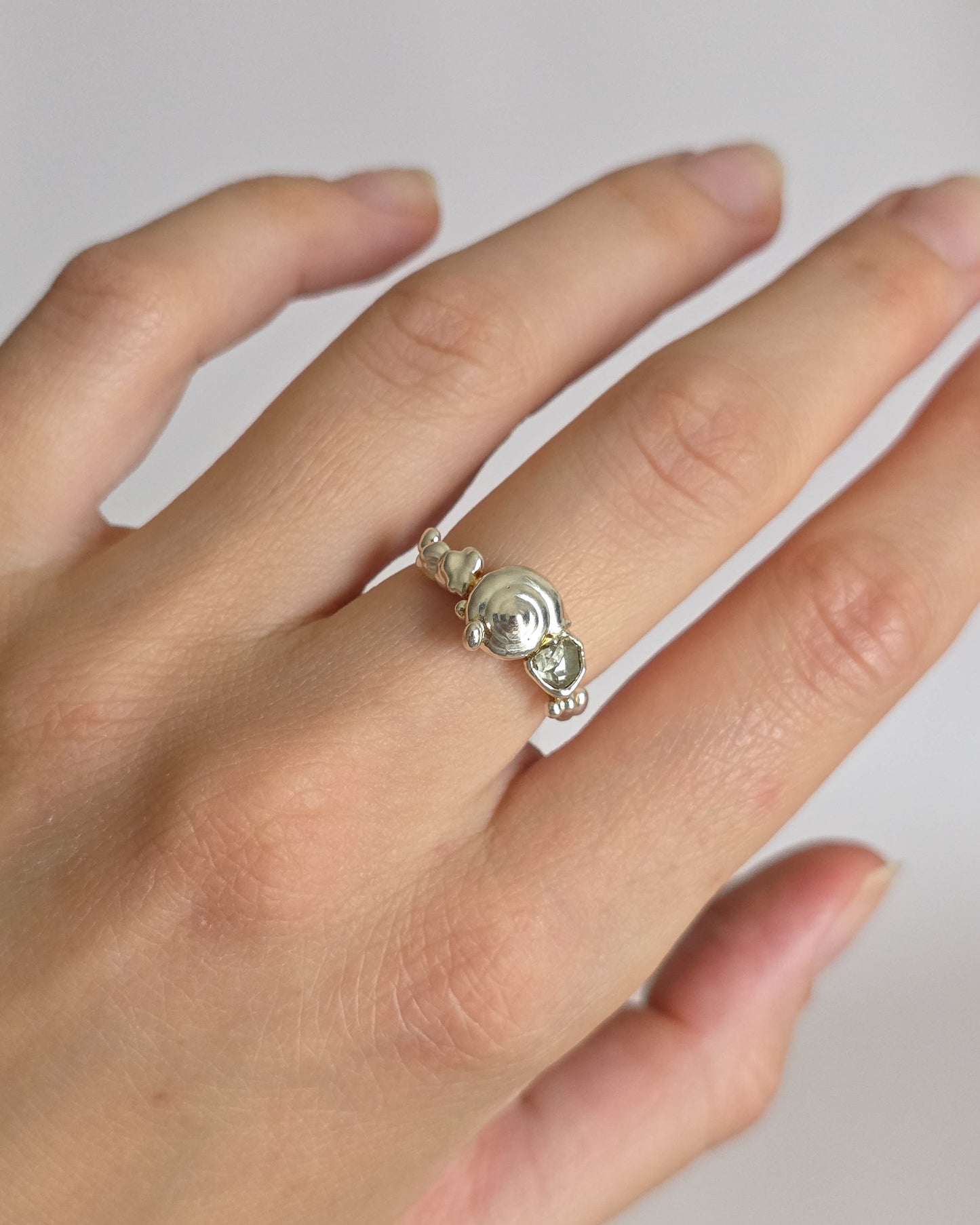 Bague coquillage réglable T51-53