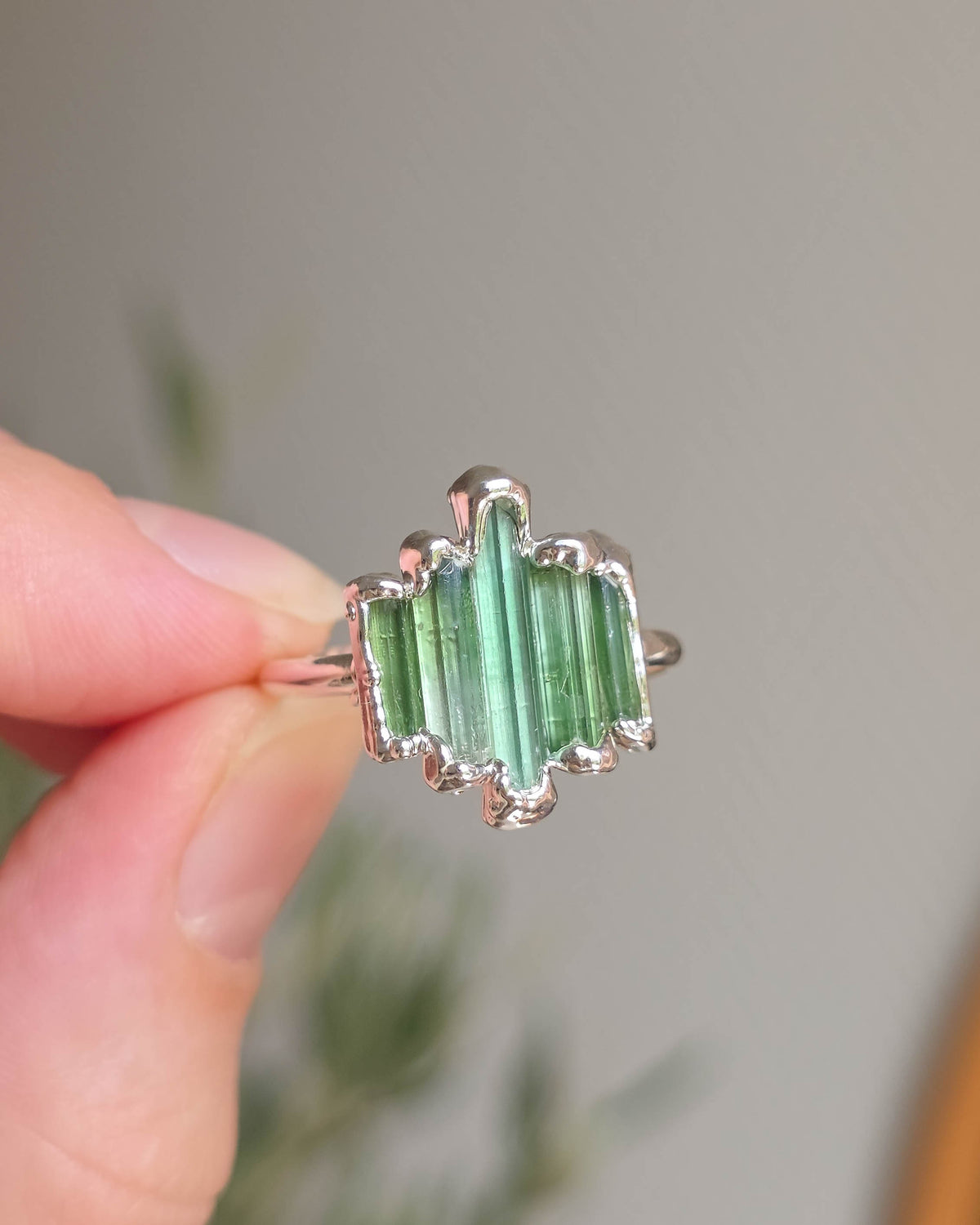 Bague N°4 Tourmaline, réglable T59/62
