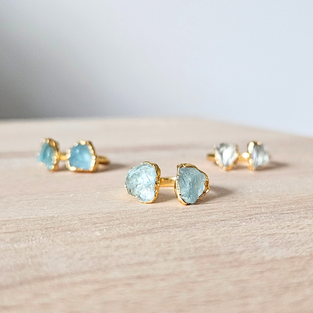 Bague Nova personnalisable avec deux pierres naturelles – Joyo Jewelry