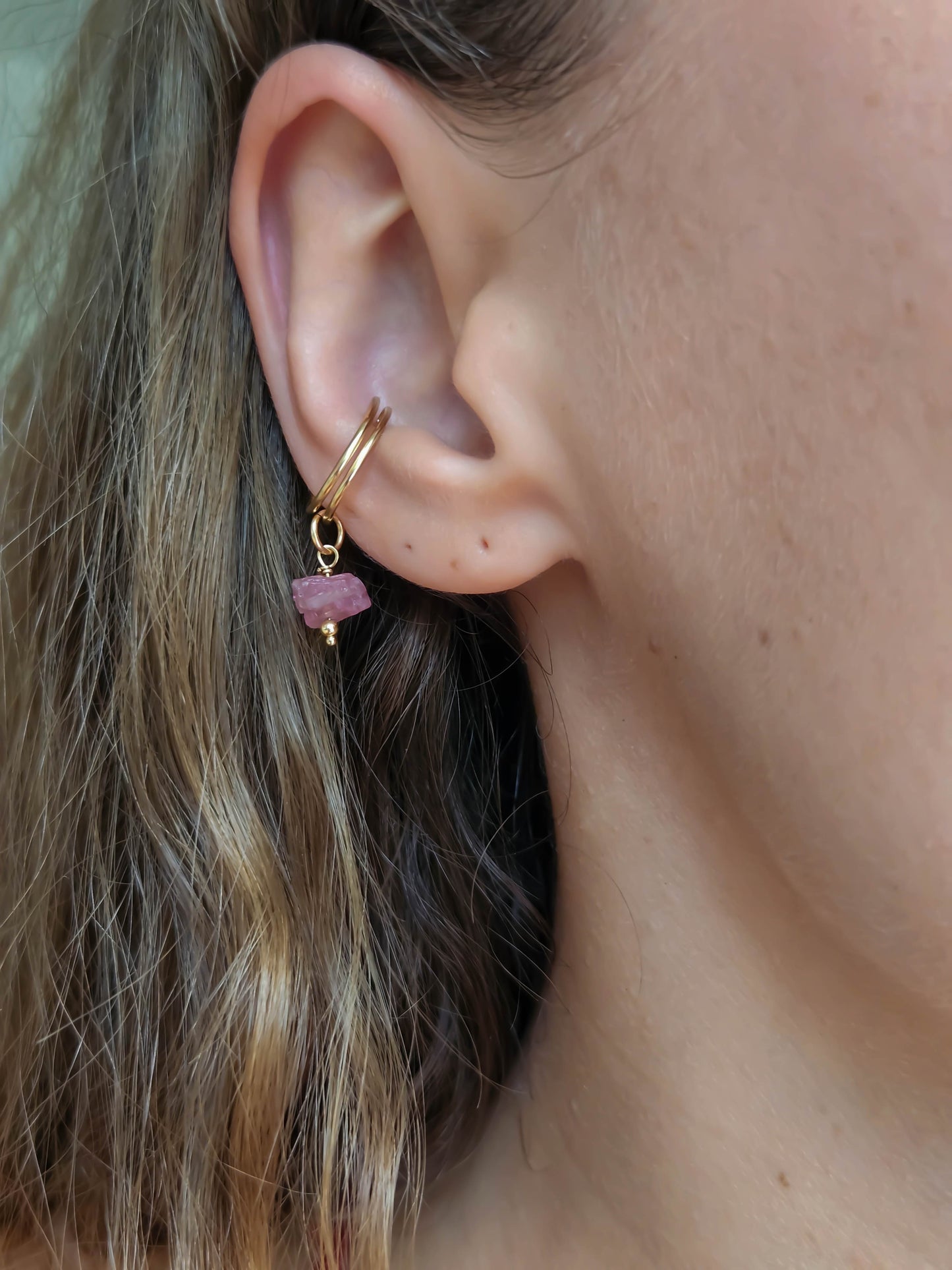 Earcuff personnalisable en pierre brute naturelle – JOYO Jewelry