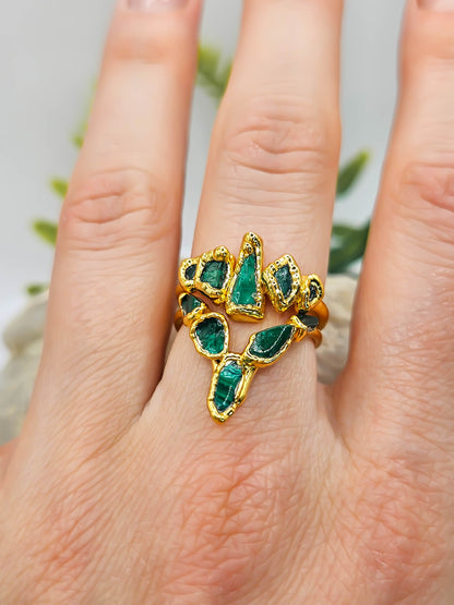 Bague malachite