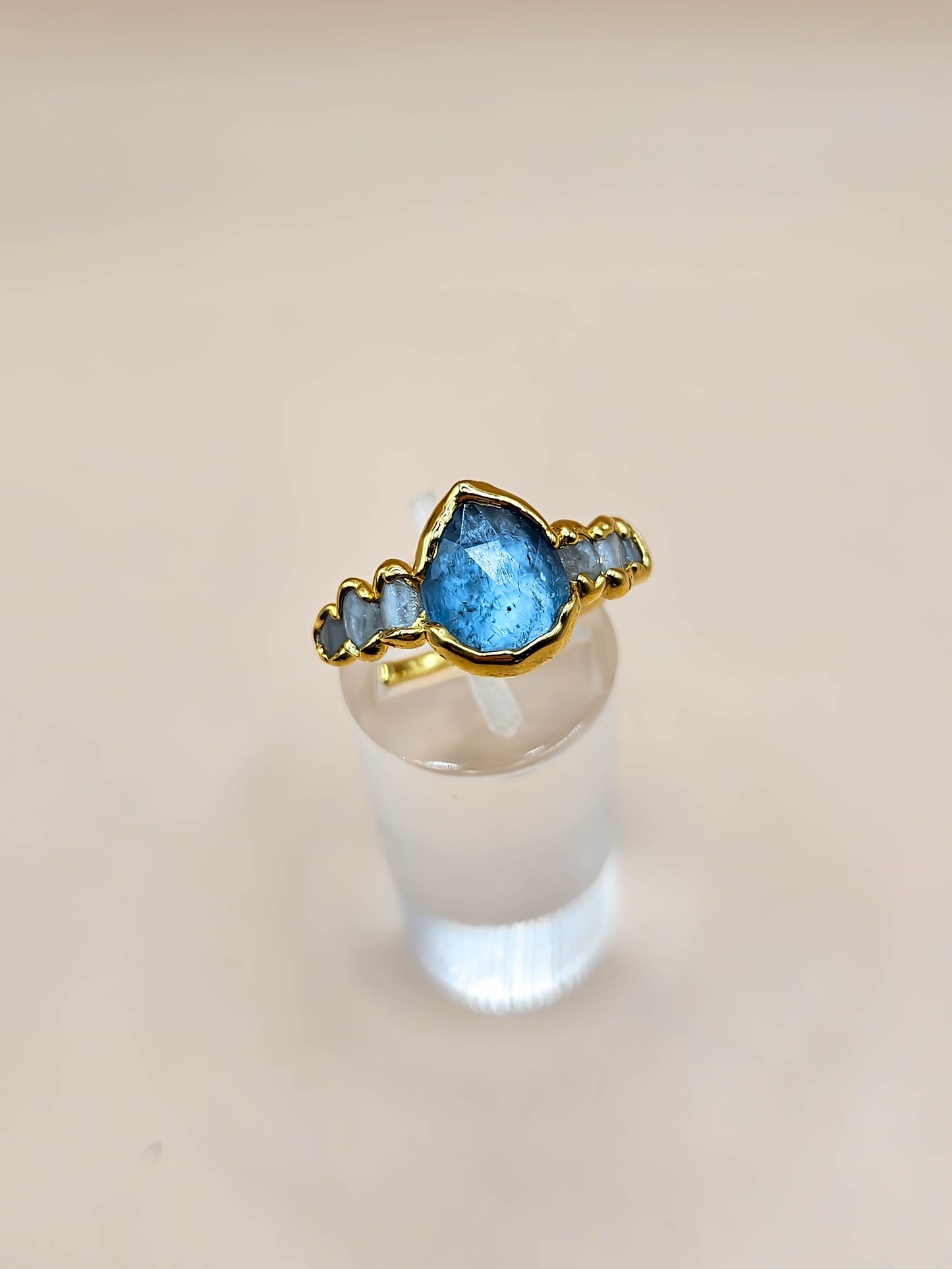 Bague Kyanite et Pierre de lune