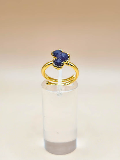 Bague Calcédoine grappe
