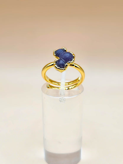 Bague Calcédoine grappe