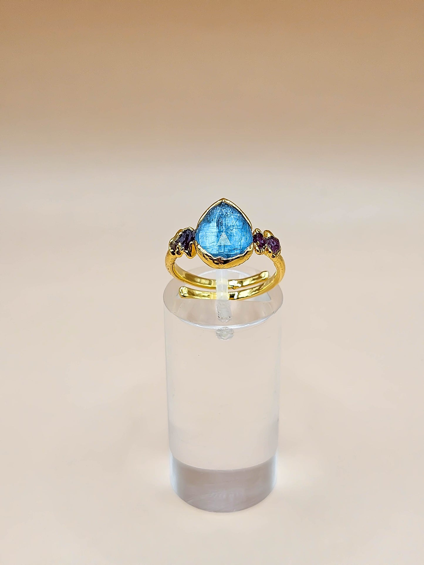 Bague Kyanite et rubis