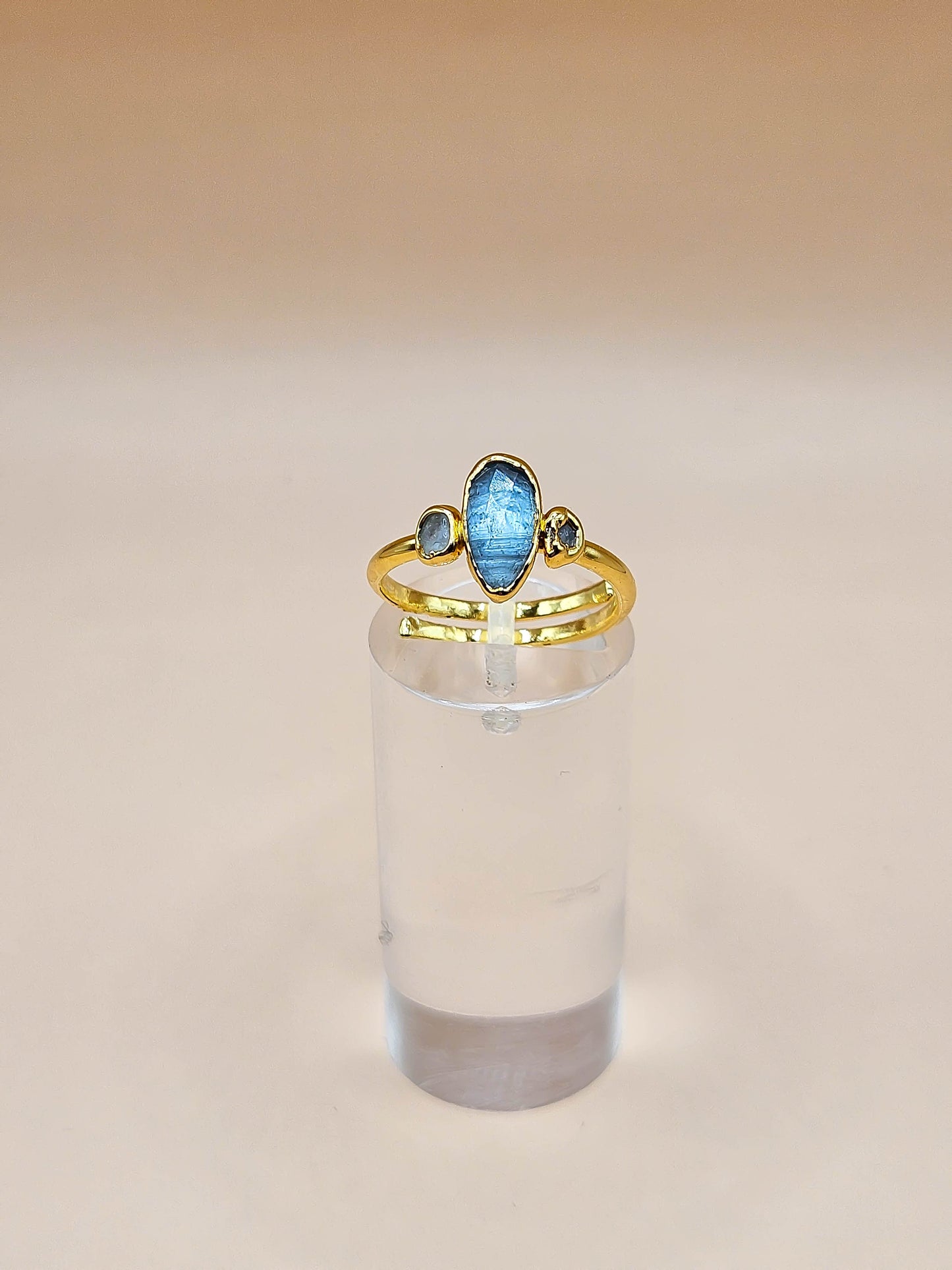 Bague Kyanite et pierre de lune