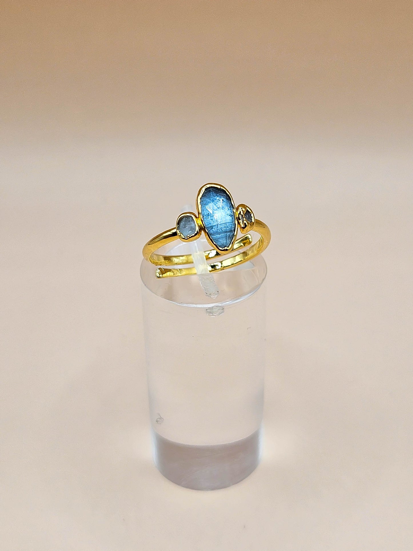 Bague Kyanite et pierre de lune