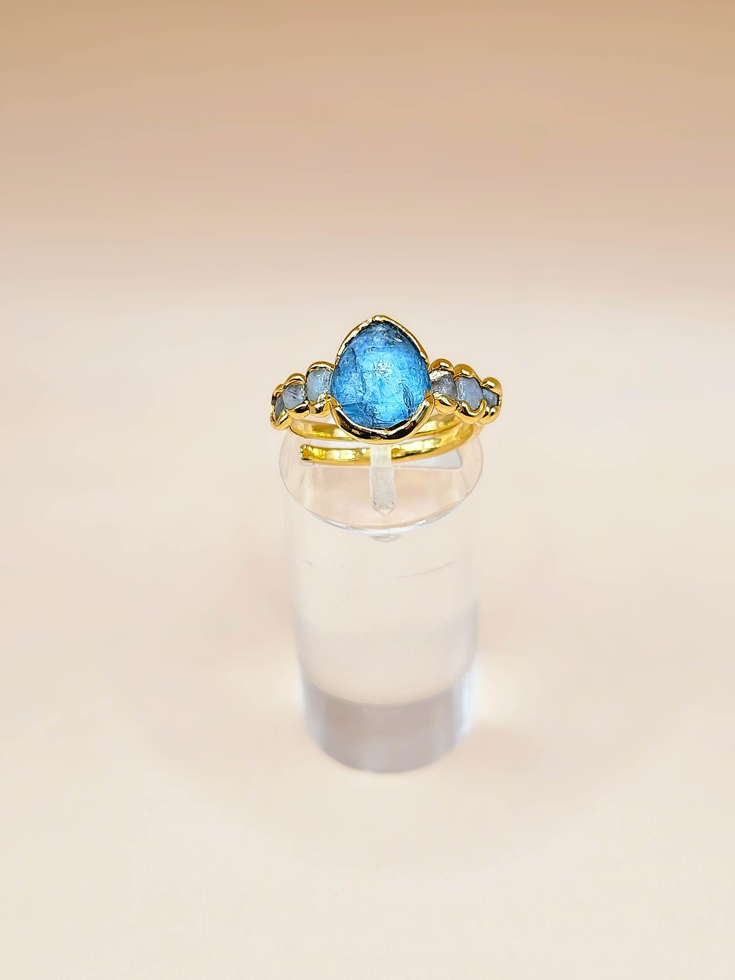 Bague Kyanite et Pierre de lune