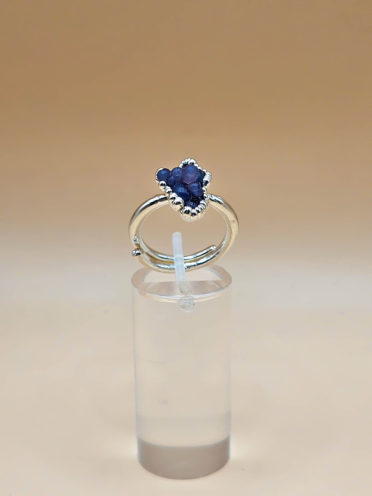 Bague Calcédoine grappe