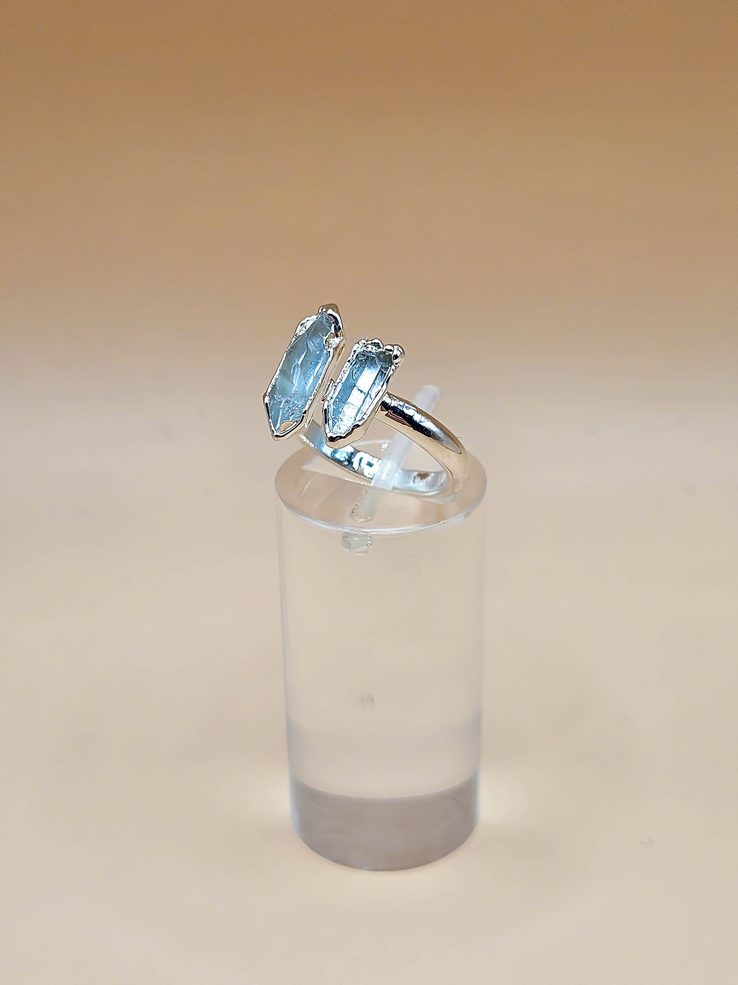 Bague double Pointe de Quartz