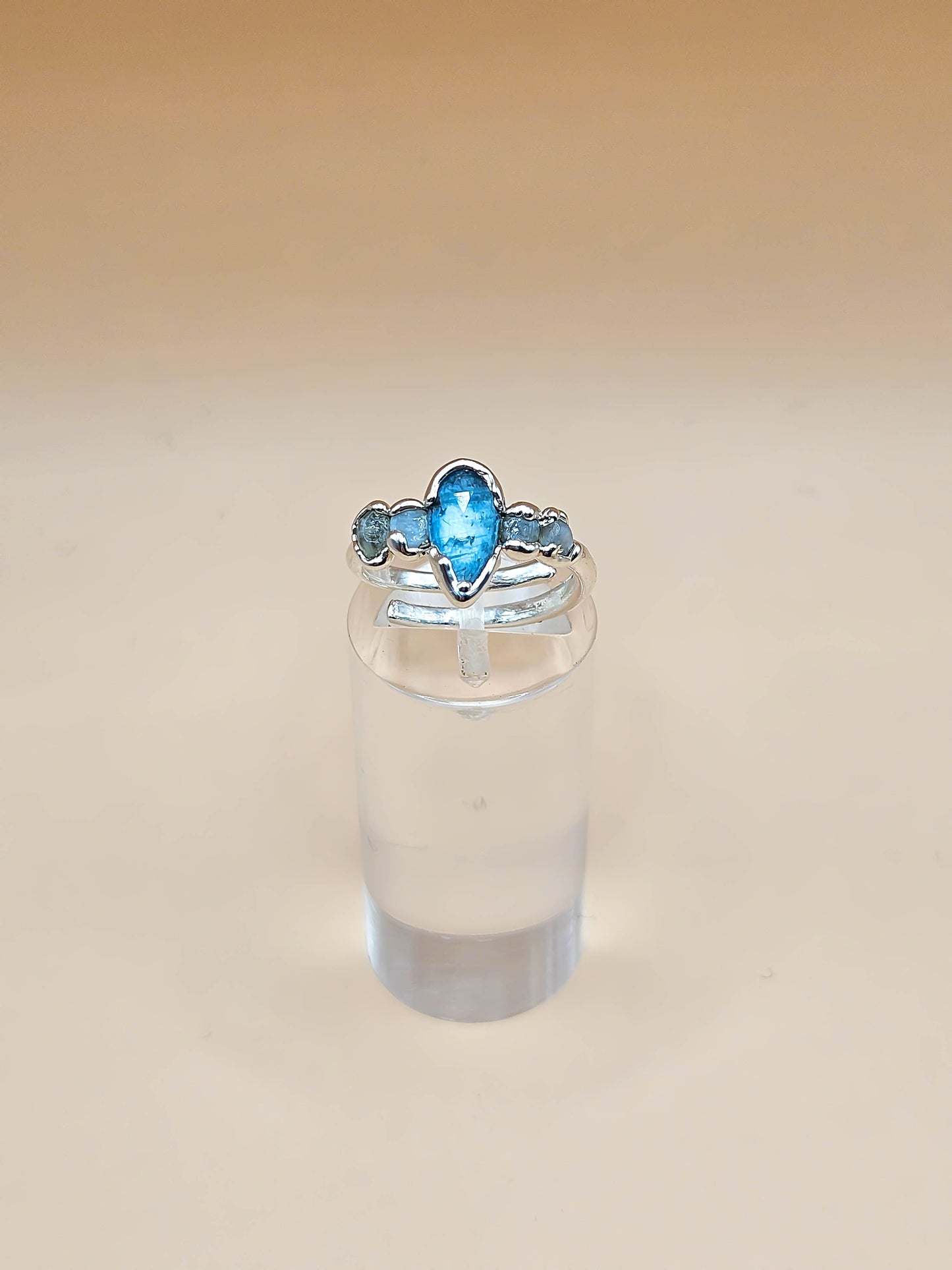 Bague Kyanite et Pierre de lune