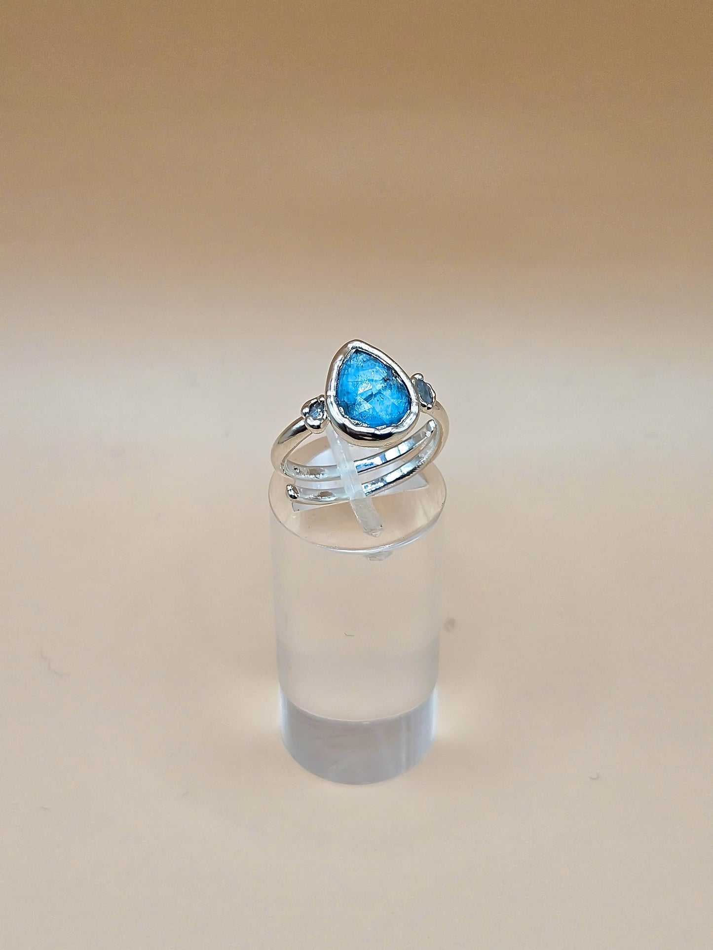 Bague Kyanite et Pierre de lune