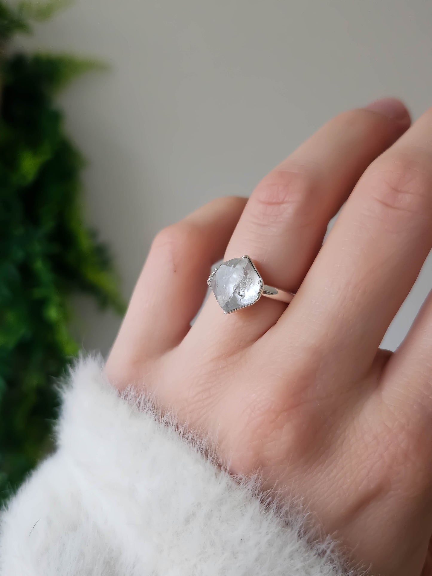 Bague Diamant Herkimer