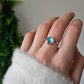 Bague Apatite et Tourmaline rose