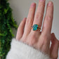 Bague Apatite et Tourmaline rose