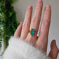 Bague Apatite et Tourmaline rose