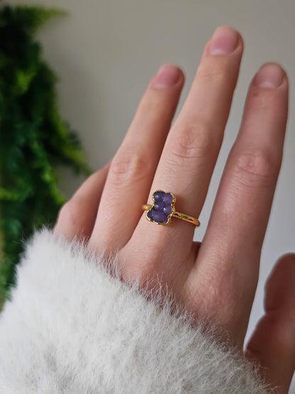Bague Calcédoine grappe