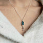 Collier Apatite et pointe de Quartz