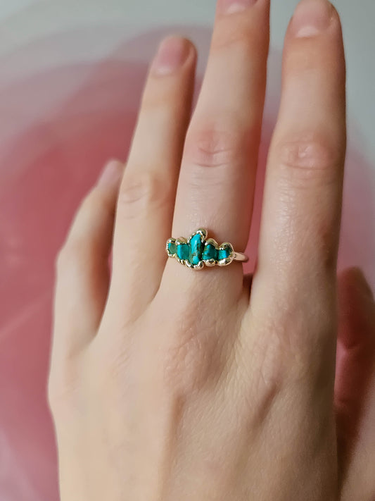 Bague Turquoise, argentée