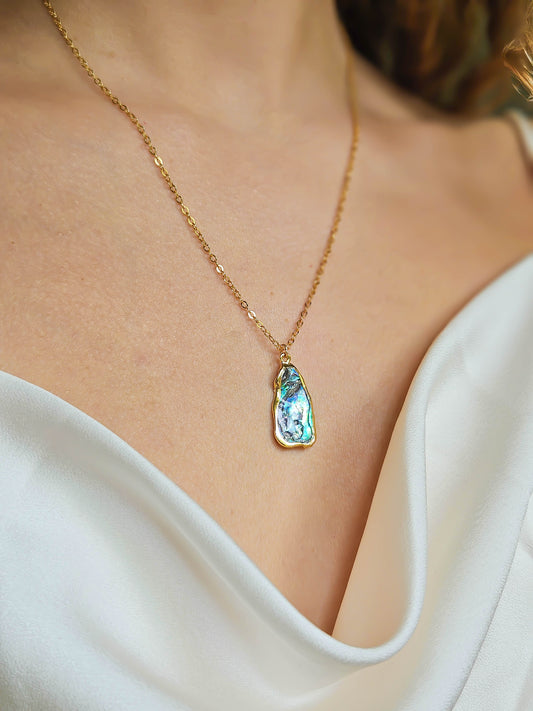 Collier Nacre, doré