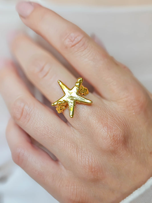 Bague Etoile, Or