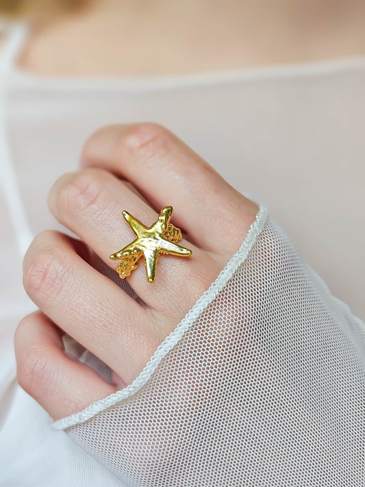 Bague Etoile, Or