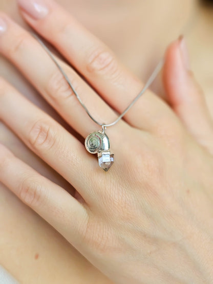 Collier coquillage, Argent