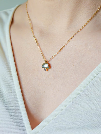 Collier nuage, doré