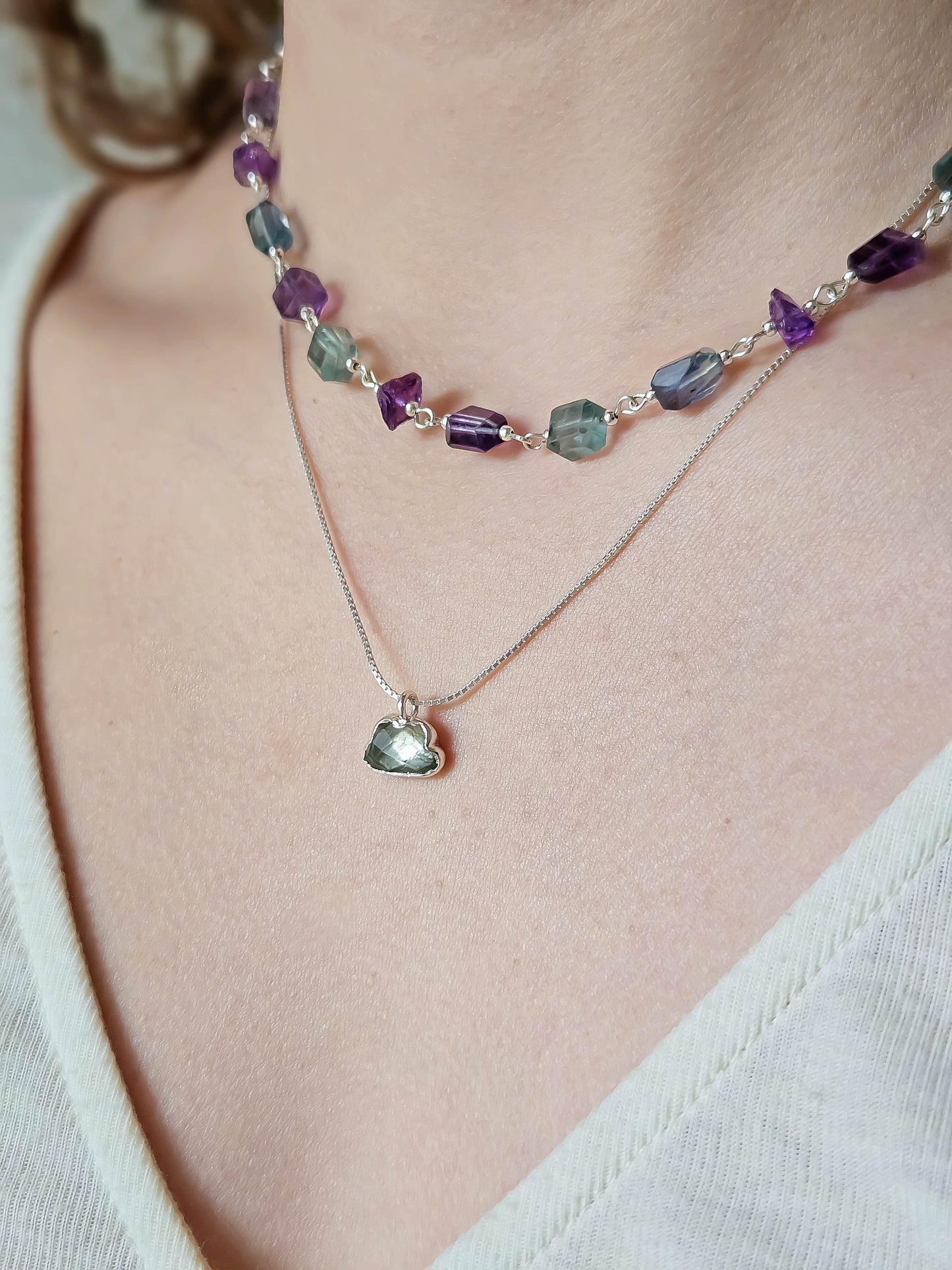 Collier nuage, Argent