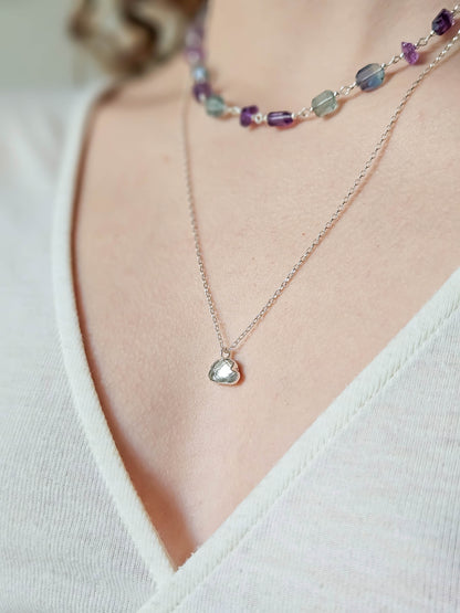 Collier nuage, Argent