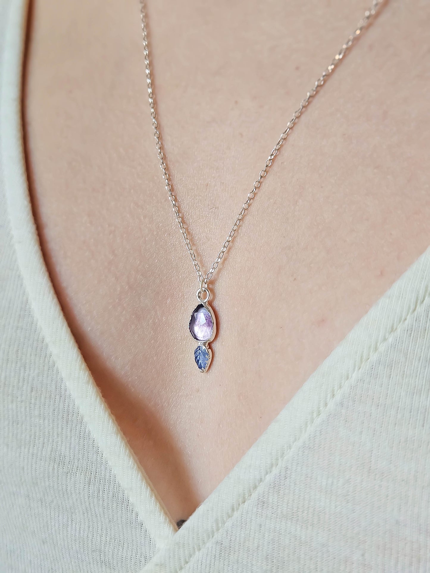 Bague fluorite, Argent