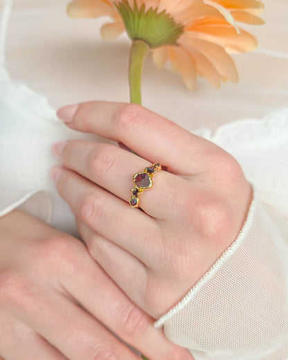 Bague Horizon, pierre ovale