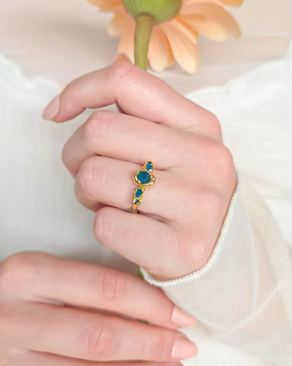 Bague Horizon, pierre ovale