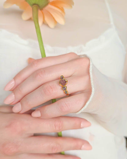 Bague Horizon, pierre ovale