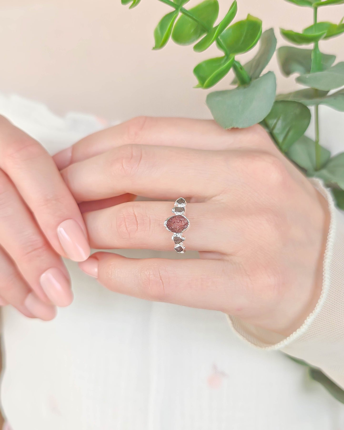 Bague Horizon, pierre ovale