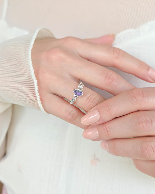 Bague bourgeon, Argent