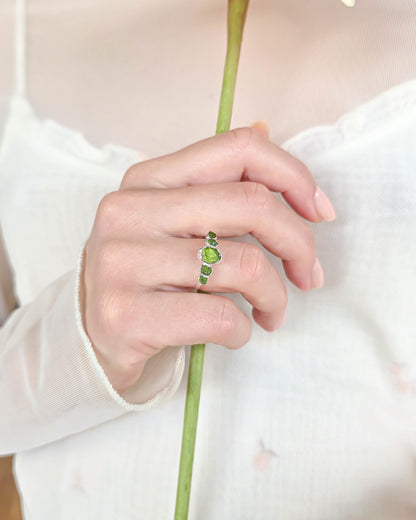 Bague Horizon, pierre ovale