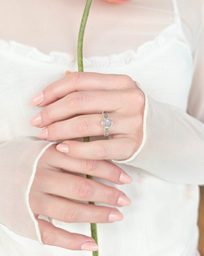 Bague Horizon, pierre ovale